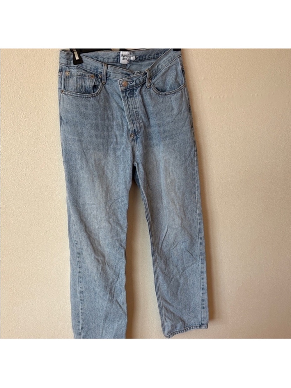 Princess Polly Light Wash Straight-Leg Jeans